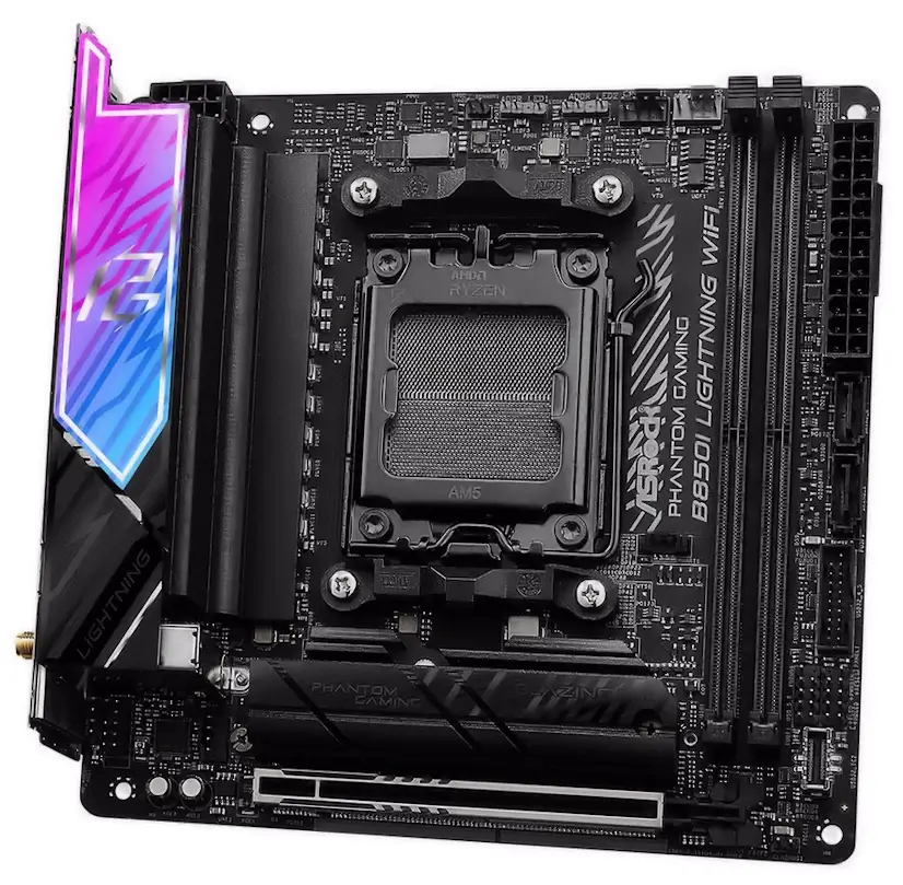 Montaje Placa Base ASRock B850I Lightning WiFi Gaming PC Mangirón Informático Mangirón - Montaje Placa Base ASRock B850I Lightning WiFi Gaming PC Mangirón
