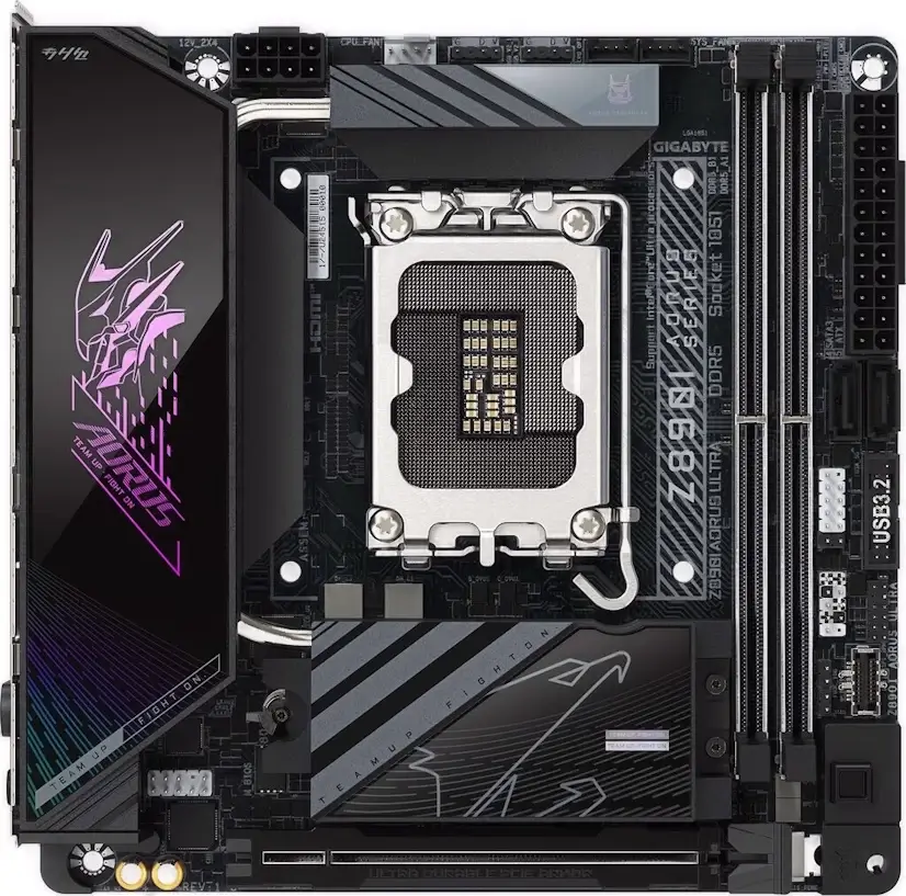 Montaje Placa Base GIGABYTE Z890I AORUS ULTRA Gaming PC Mangirón Montaje Placa Base GIGABYTE Z890I AORUS ULTRA Gaming PC Mangirón