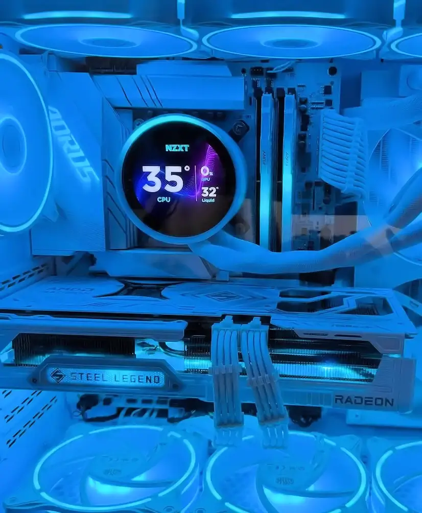 Montaje Refrigeración Líquida NZXT Gaming PC Mangirón Montaje Refrigeración Líquida NZXT Gaming PC Mangirón